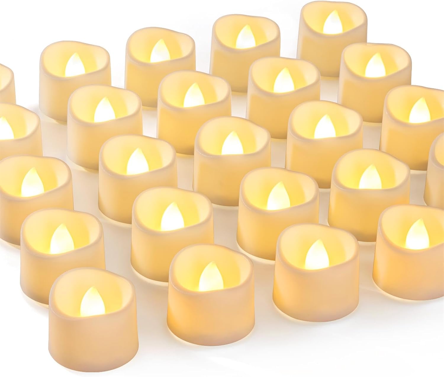 Homemory 72-Pack Battery Operated Flameless Tea Lights
