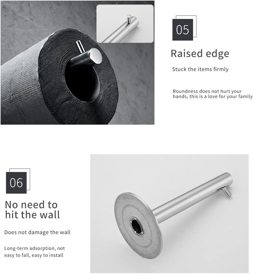 Chic Stainless Steel Wall-Mounted Toilet Paper Holder