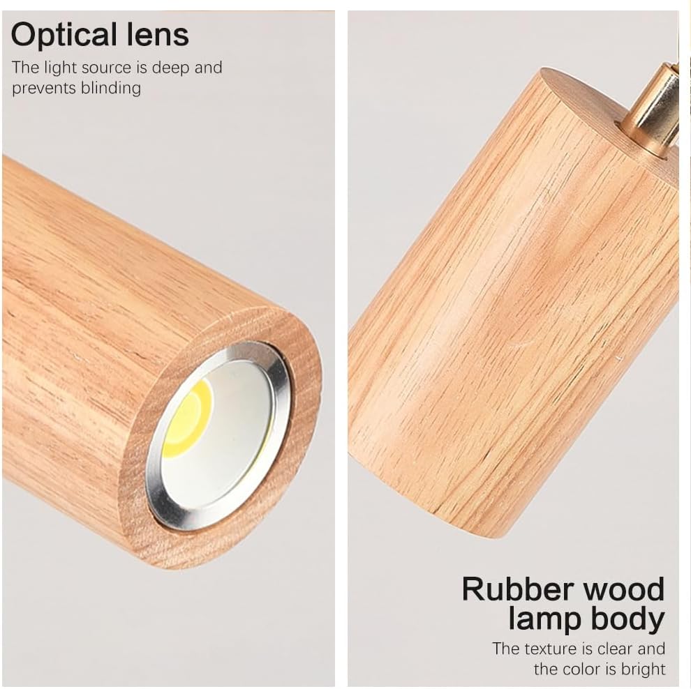Modern LED Wood Ceiling Spotlight Kit for Kitchen and Bedroom