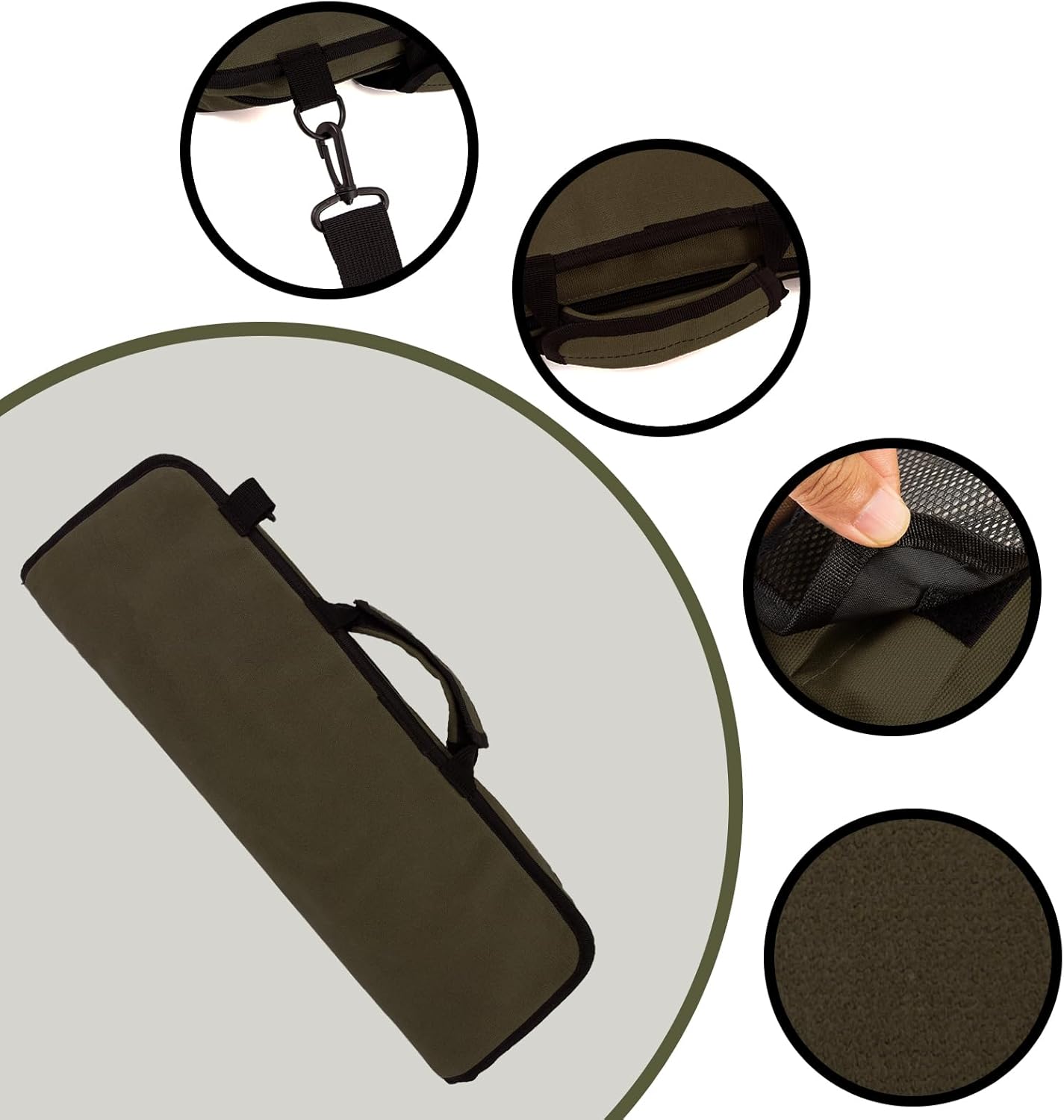 EHRGK Chef Knife Roll Bag with 13 Slots