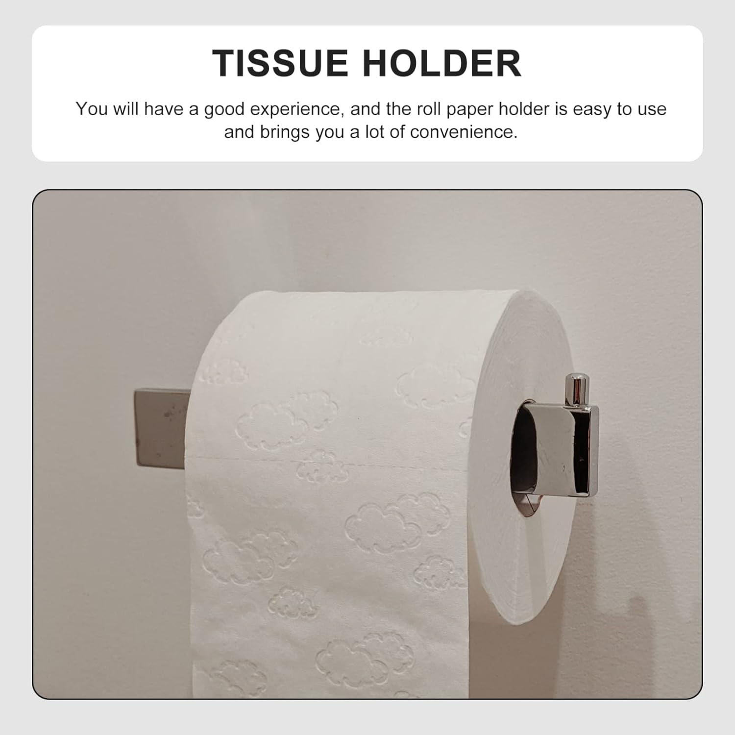 LIFKOME No Punching Toilet Paper Holder