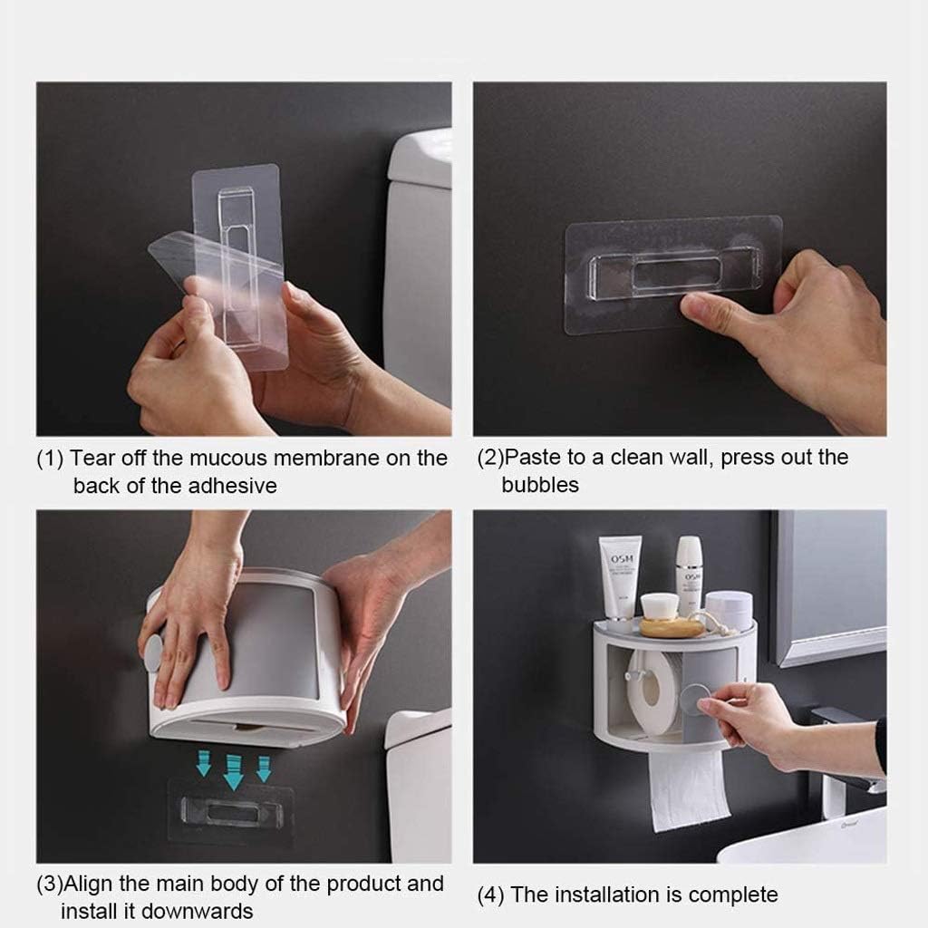 Toilet Paper Holder Wall-Mounted Organizer Waterproof