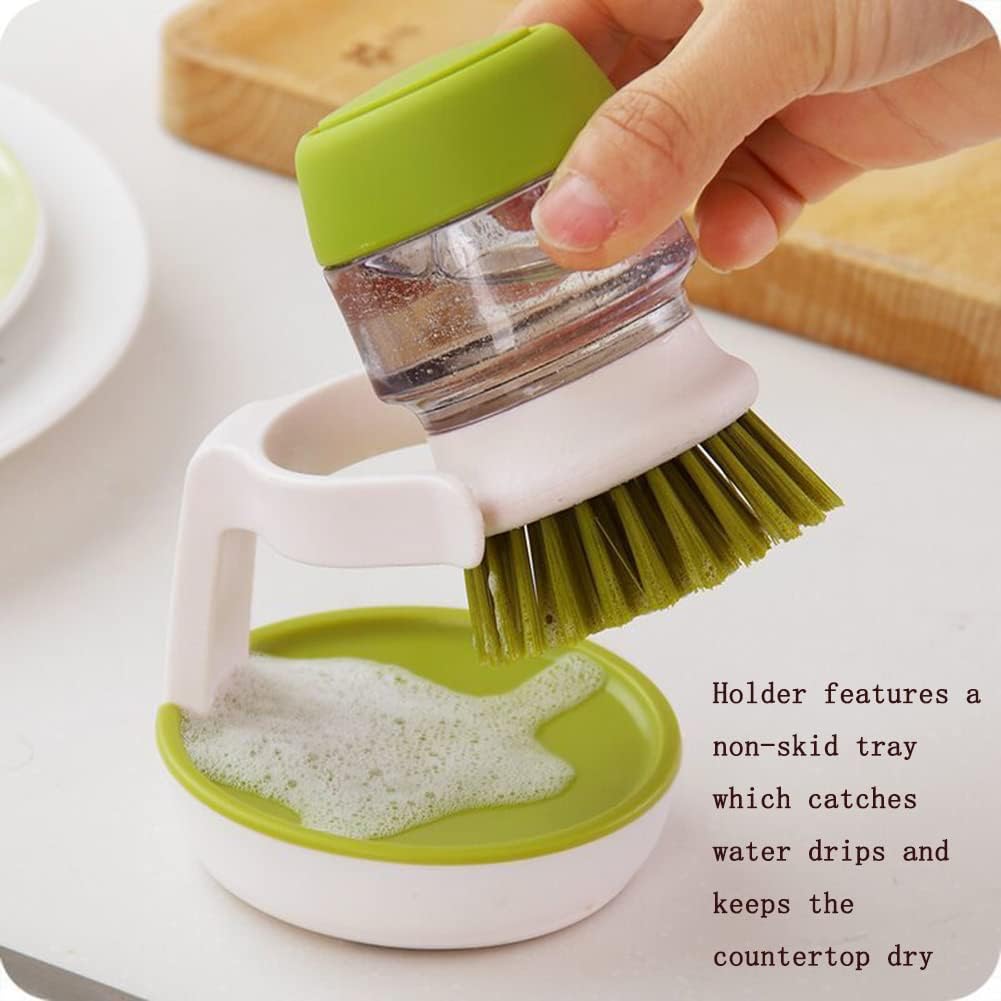 DHDestined Fateful Dish Brush with Soap Dispenser and Holder 1