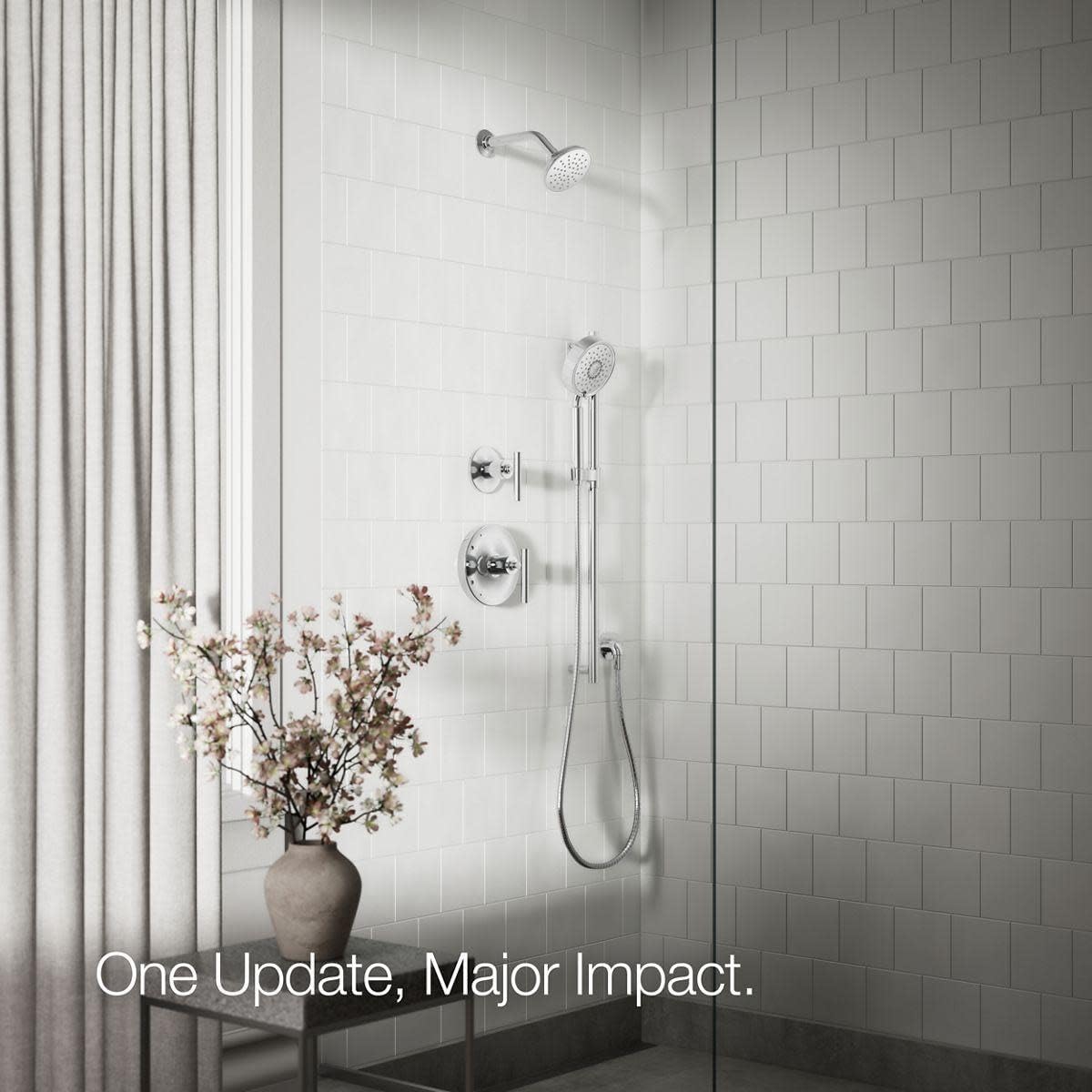 Kohler Bellera 25 GPM Single Function Shower Head Polished Chrome