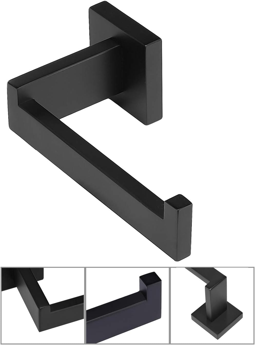 Toprema Toilet Paper Holder Stainless Steel Matte Black