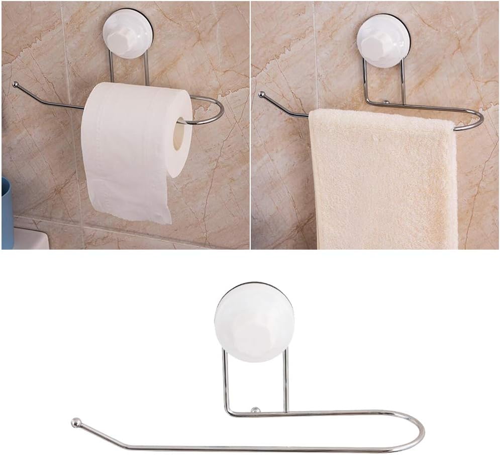 Cabilock Towel Mounted Toilet Paper Holder with Suction Cup