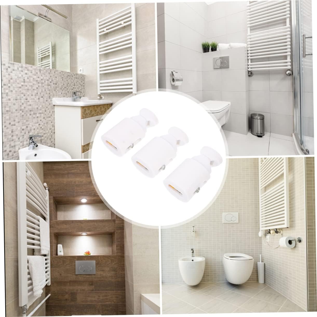 3pcs Heated Towel Hooks for Radiator - Modern Bathroom Organizer