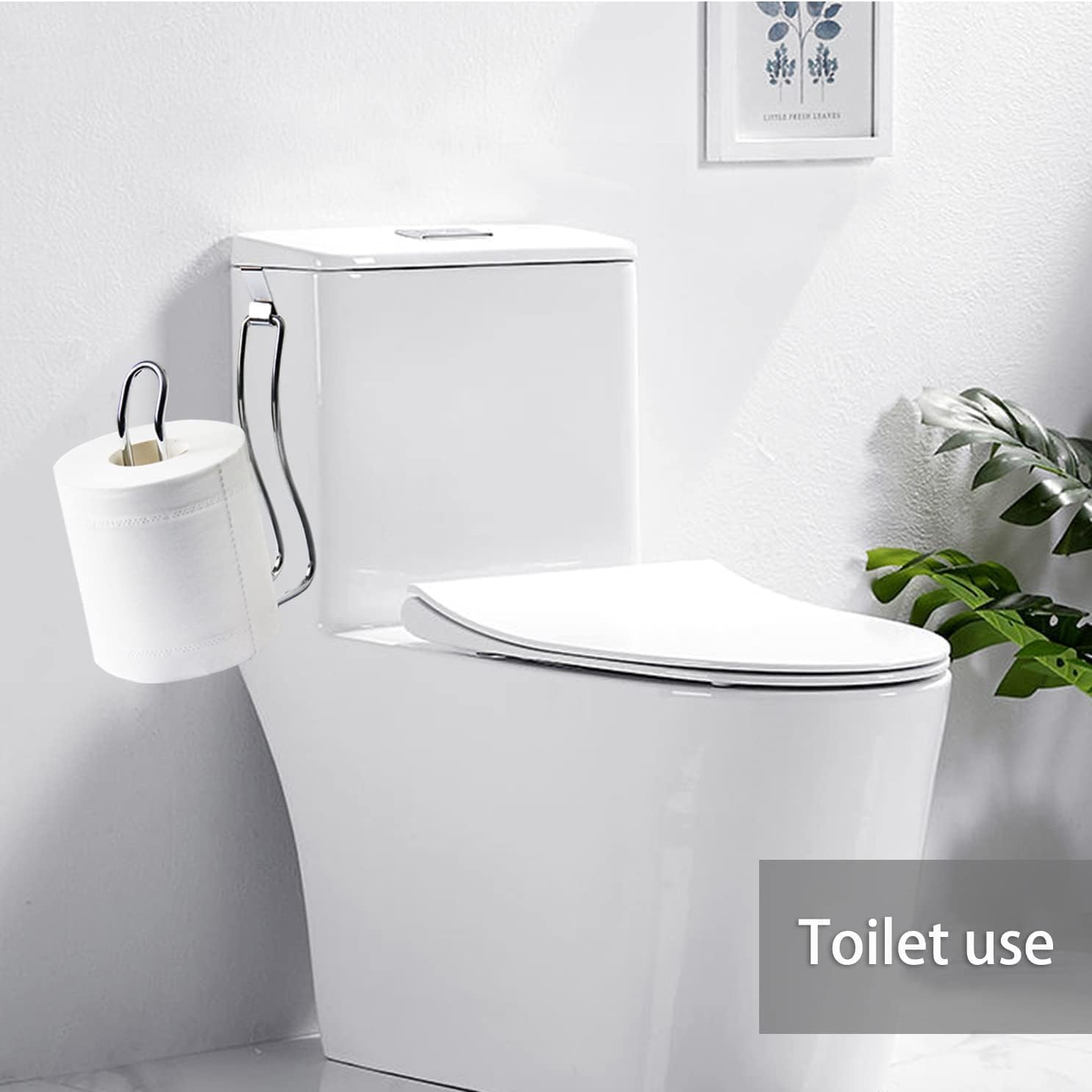 Premium Chrome toilet paper holder for small spaces - Durable and space-saving