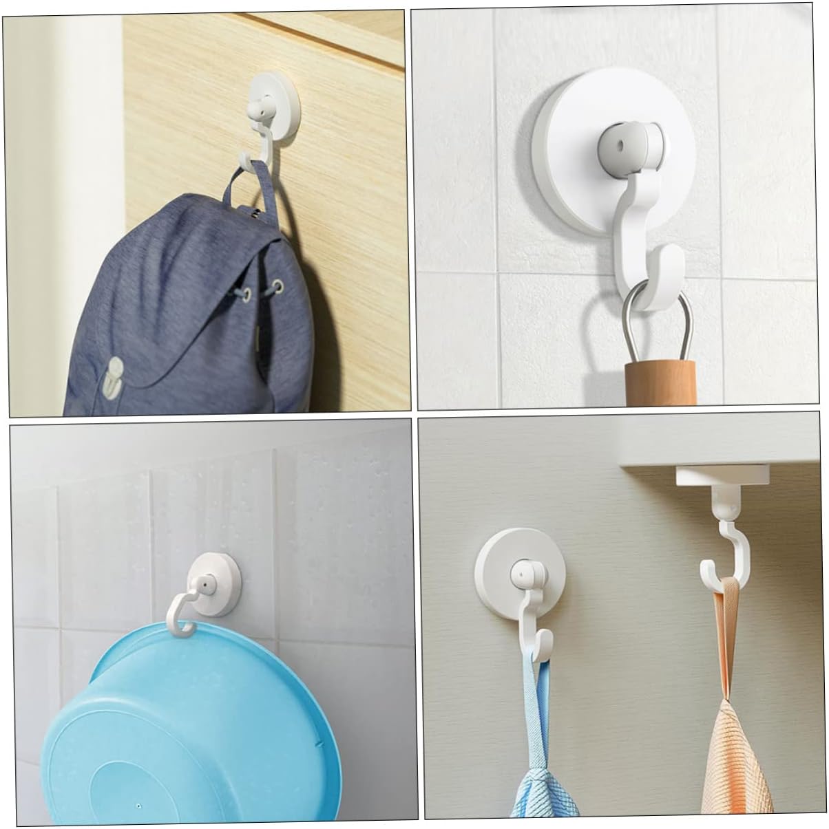 ABOOFAN Wall Adhesive Hooks for Bathroom and Kitchen