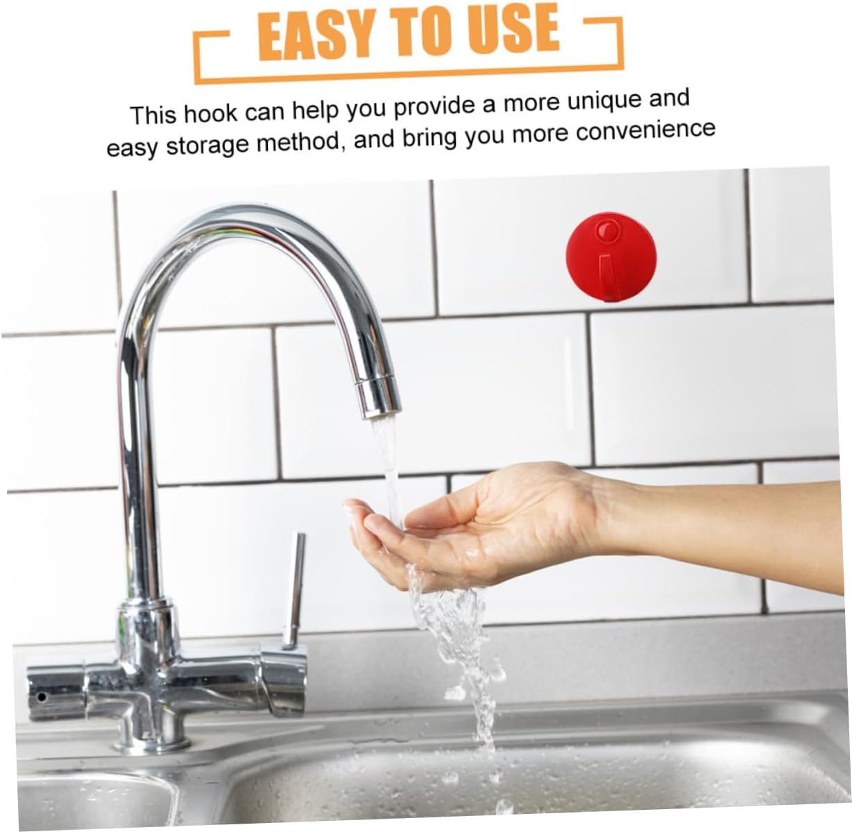 Vaguelly 20Pcs Strong Adhesive Wall Hooks for Bathroom Kitchen Living