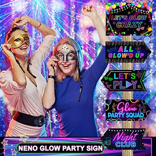 Gueevin Glow-in-the-Dark Party Decorations 20 Pcs