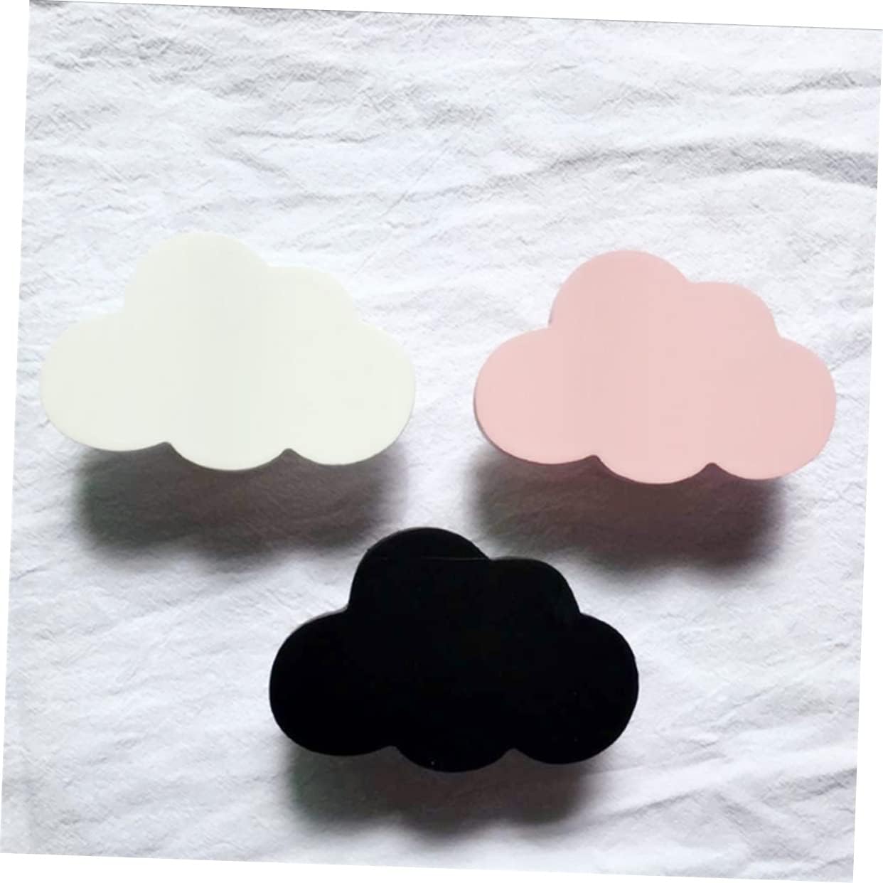 Alipis Pink Cloud Wooden Wall Hook Decor
