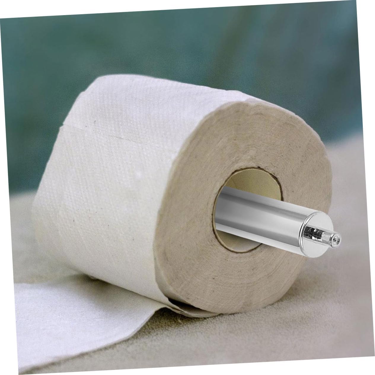 4pcs Chrome Toilet Paper Holder Replacement Rods
