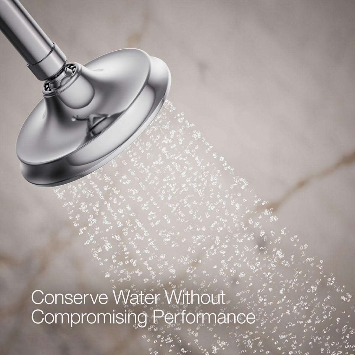 Kohler Bellera 25 GPM Single Function Shower Head Polished Chrome