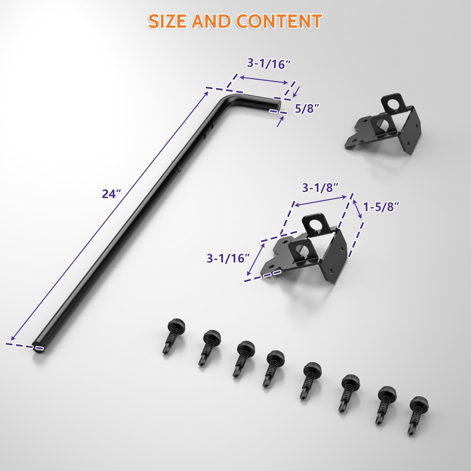 SKYSEN Self-Closing Durable Easy-Install Fence Hinges for Double-Gate Fences
