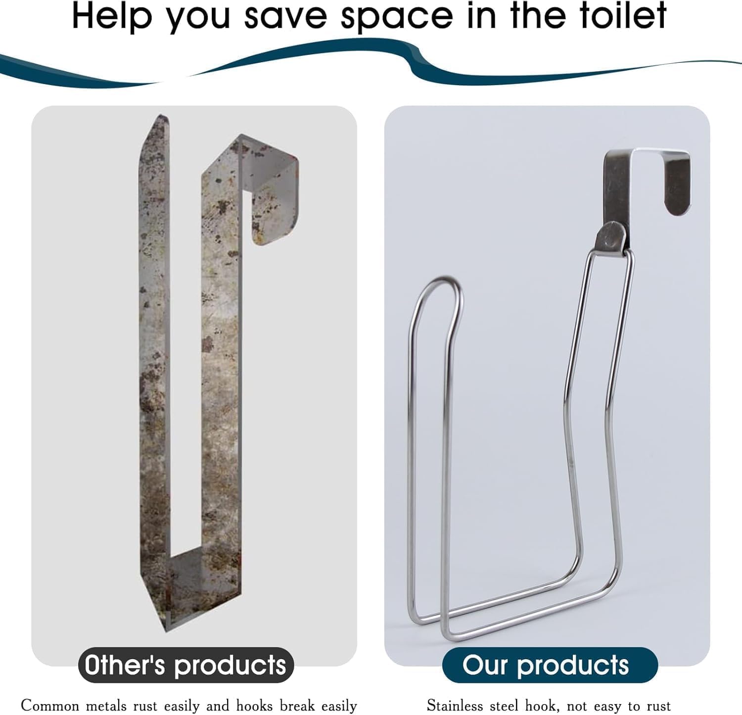 Premium Chrome toilet paper holder for small spaces - Durable and space-saving