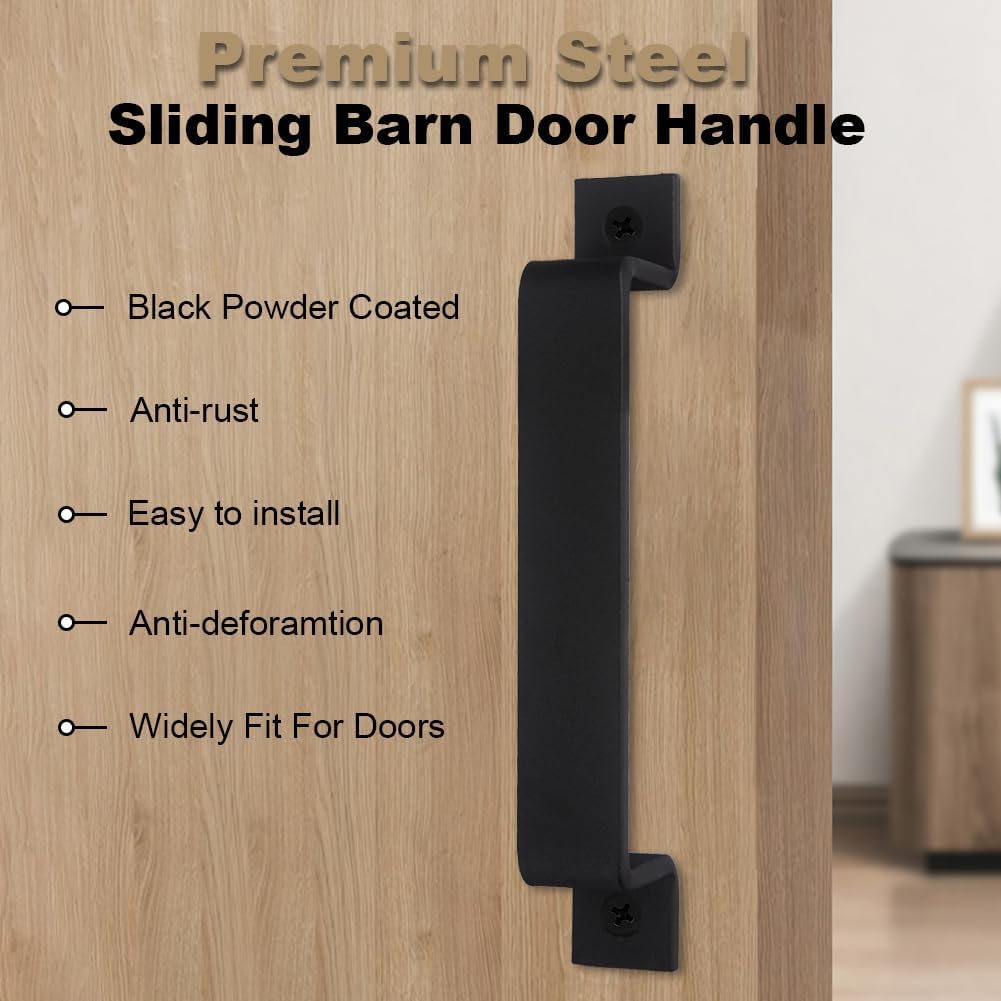 Barn Door Lock with Handle 90-Degree Latches
