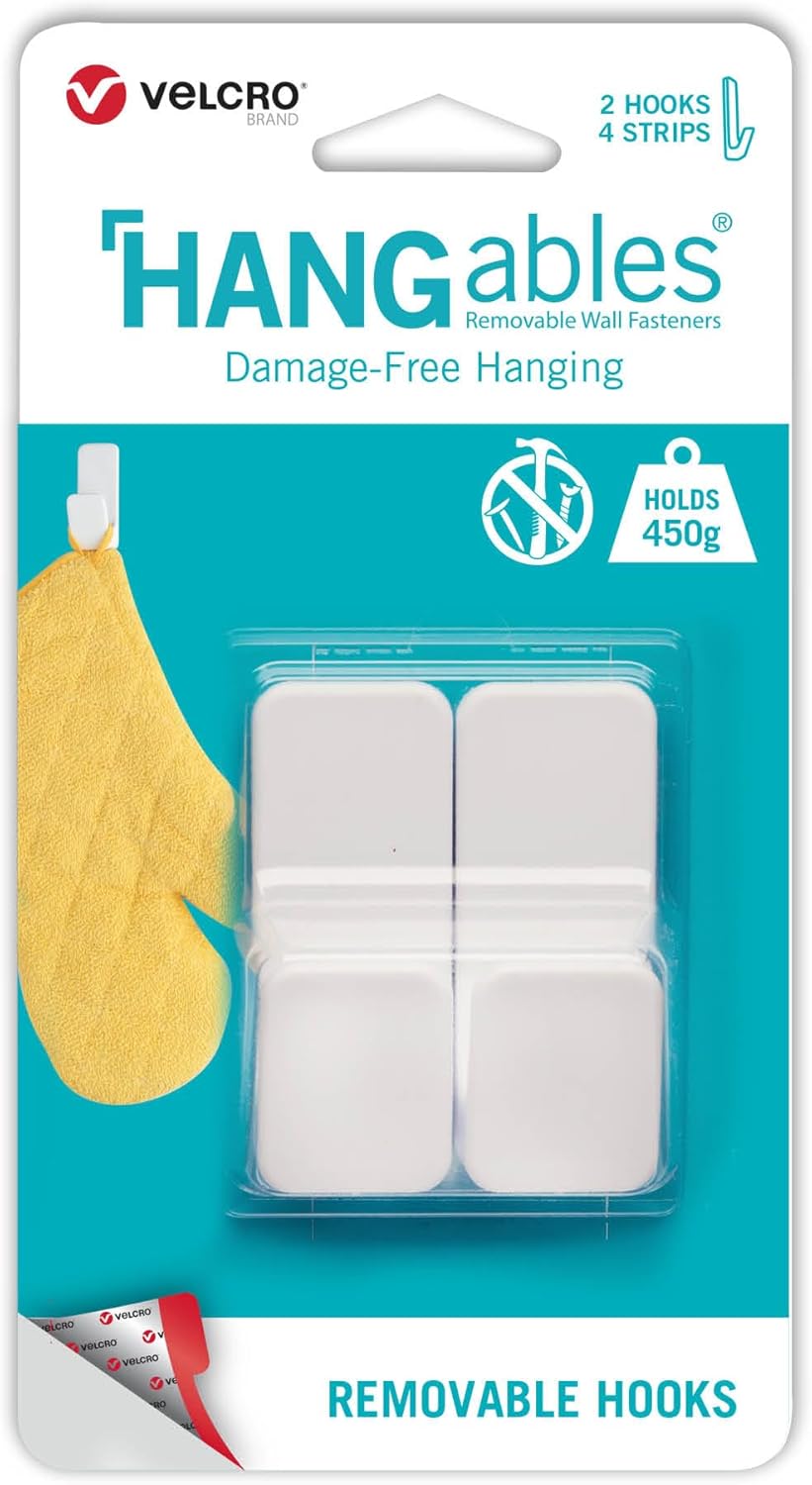 VELCRO Brand HANGables Removable Hooks Set of 2