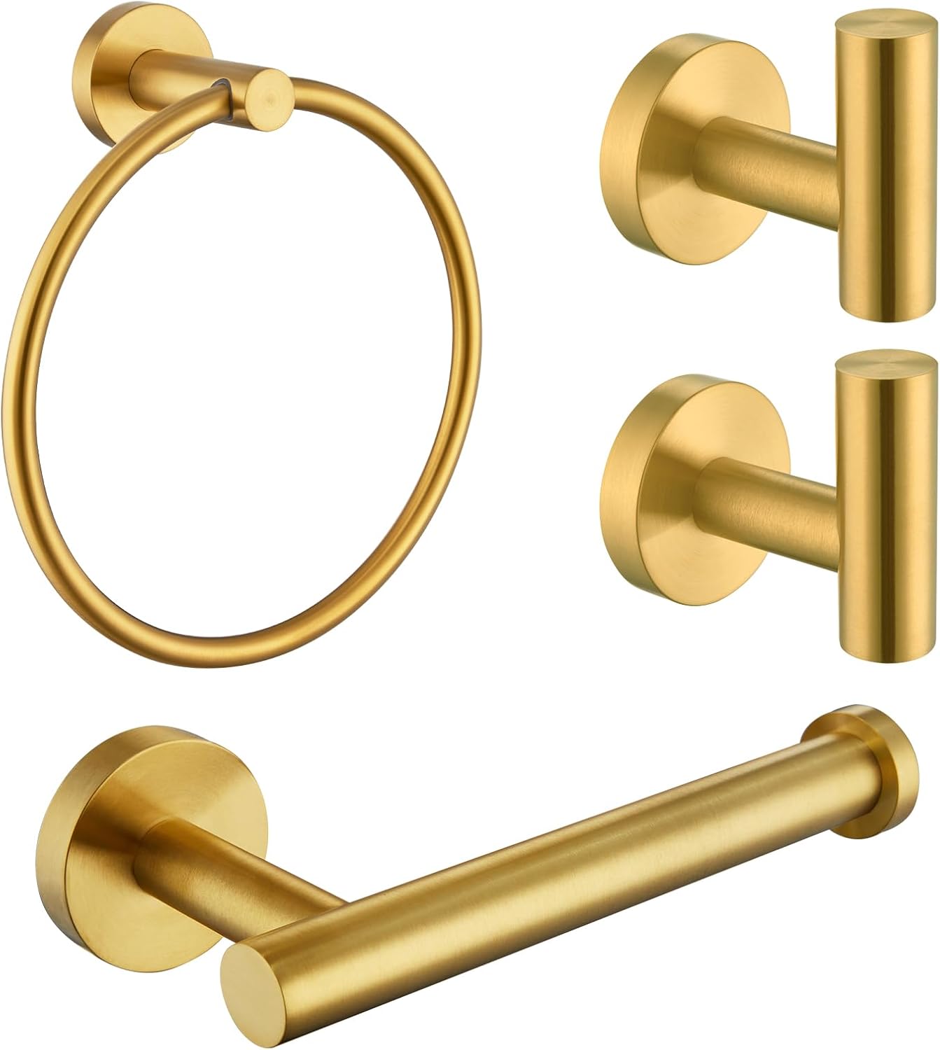 APLusee 304 Stainless Steel Towel Ring Set