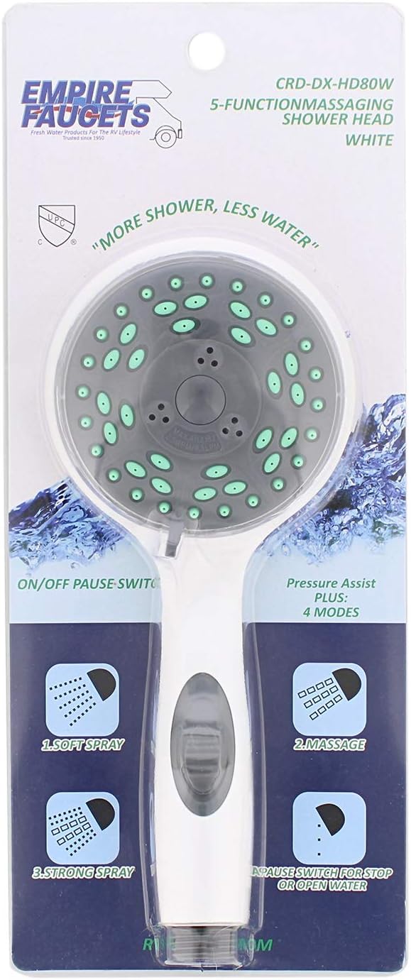 Empire Perspectives Handheld shower head with multiple features
