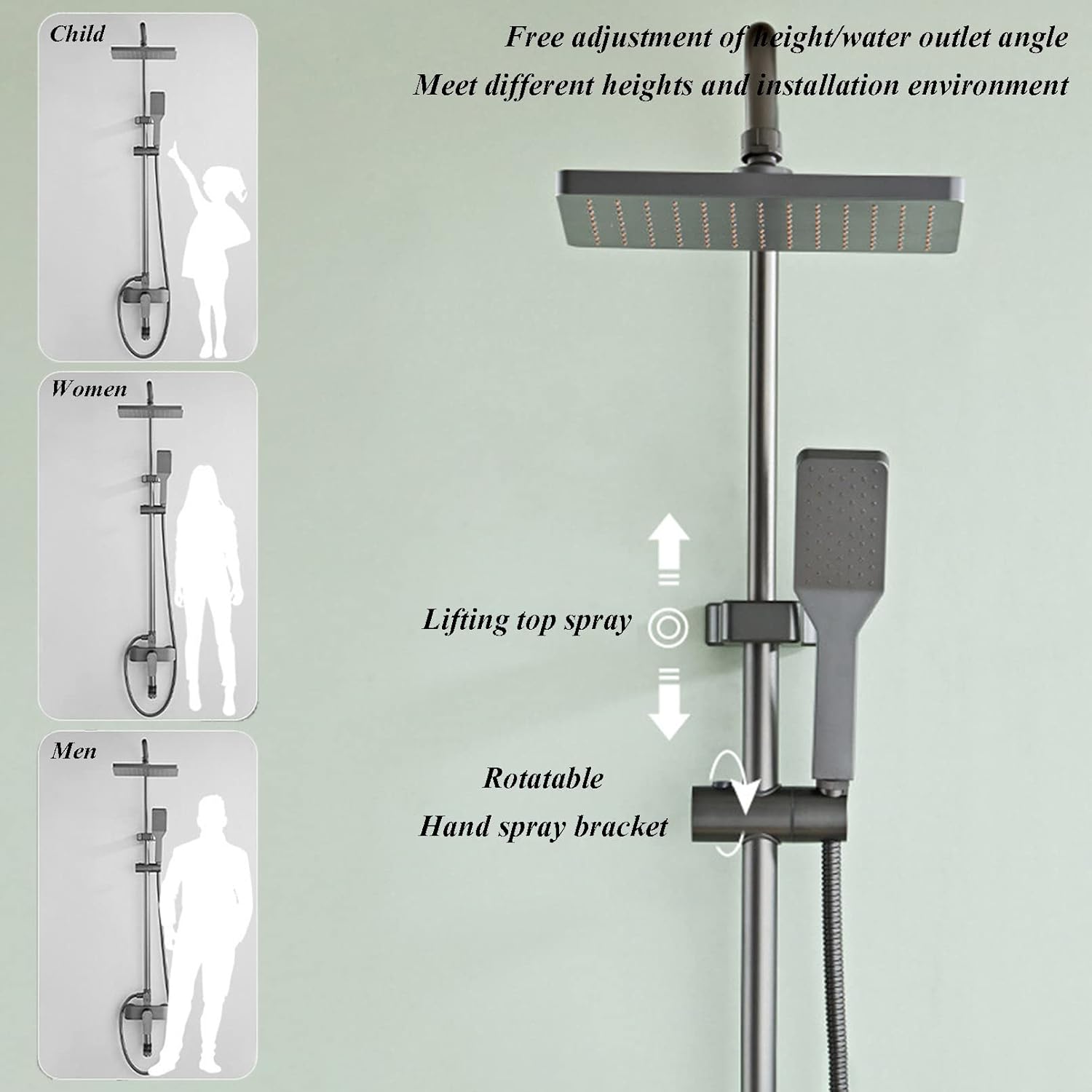 HD Rainfall Shower Head