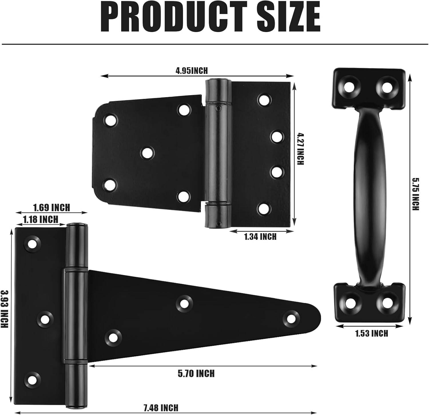 KAXIWEI Heavy Duty Gate Latch Set - Secure Style Your Fence