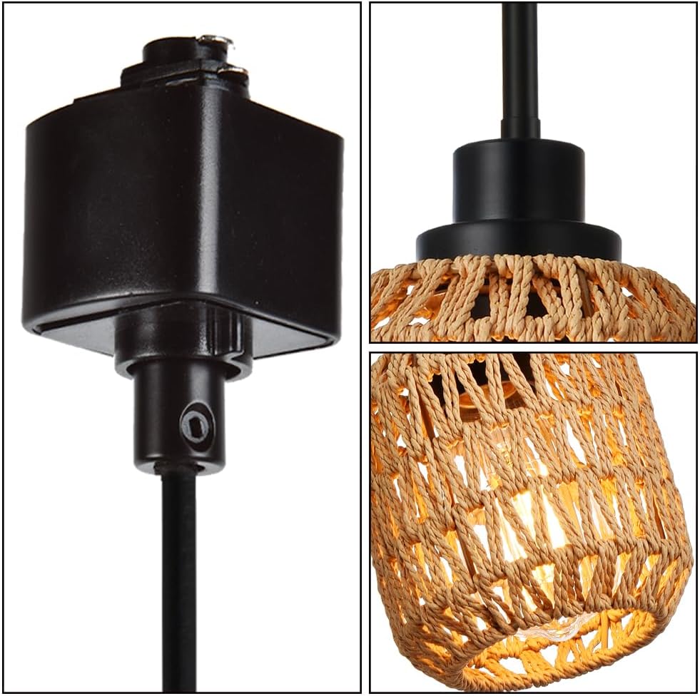TULUCE 4-Pack Track Lighting Pendant Lights 1
