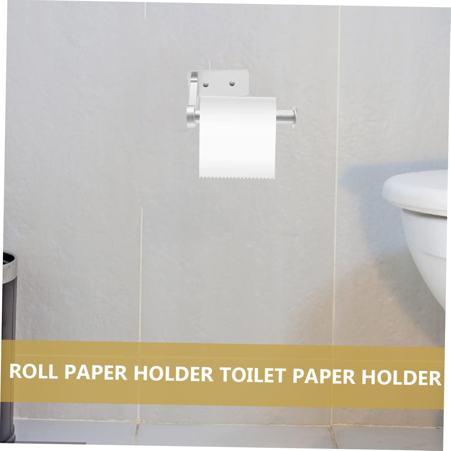 Lurrose Aluminum Alloy Tissue Rack Wall Mount