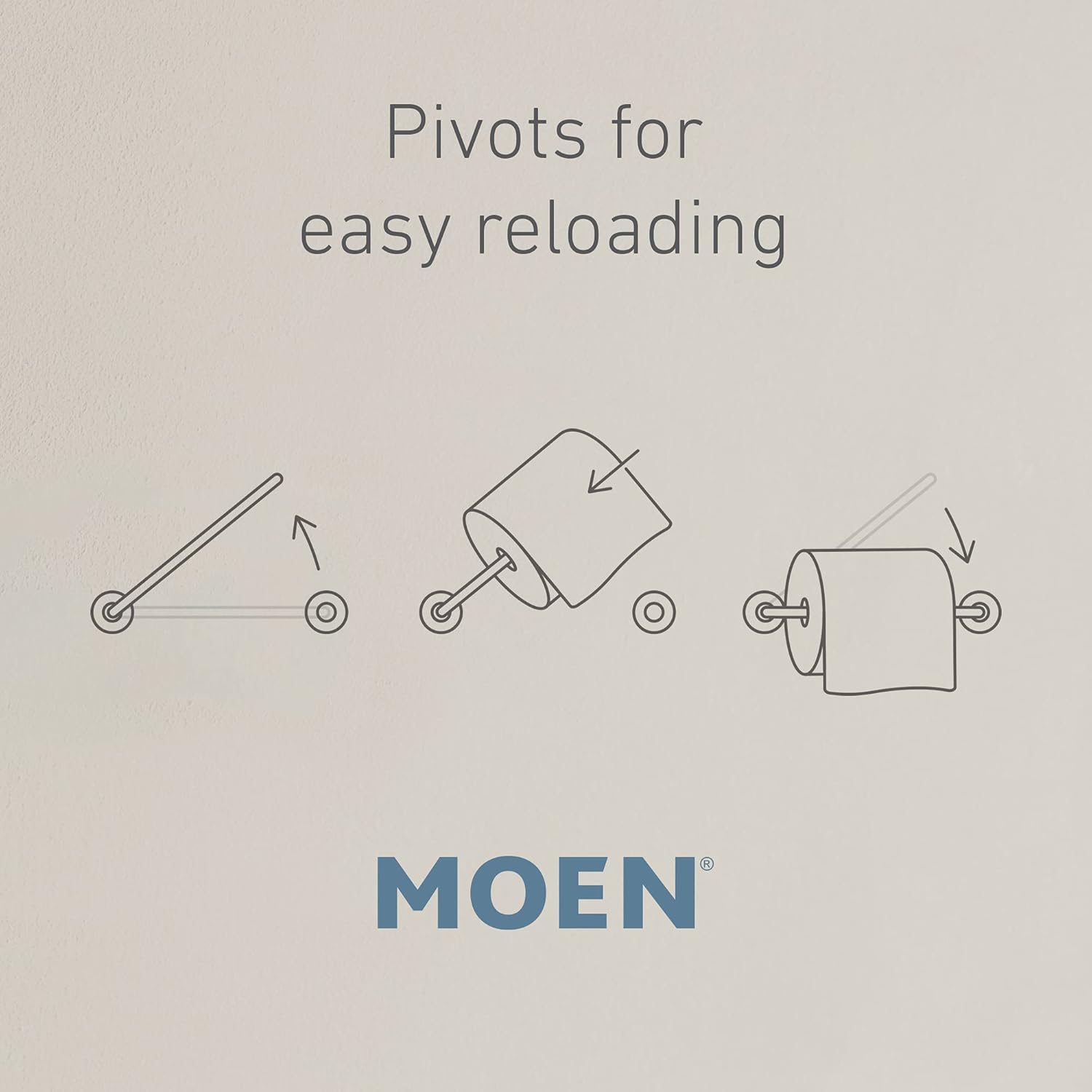 Moen YB0808BL Arris Pivoting Toilet Paper Holder Matte Black 1