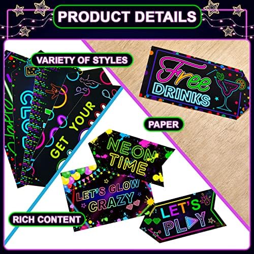 Gueevin Glow-in-the-Dark Party Decorations 20 Pcs