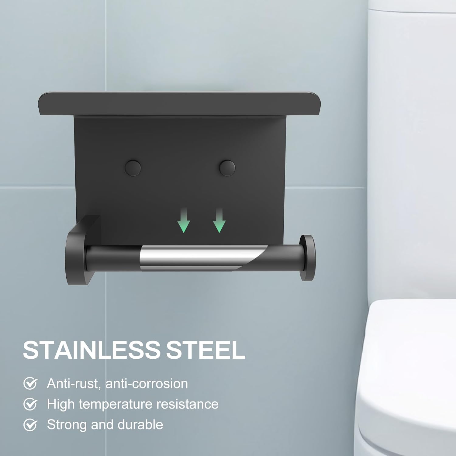 SetSail Toilet Paper Holder - Space-Saving Durable