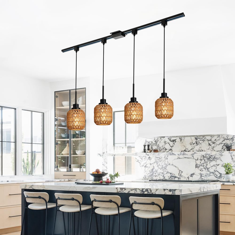 TULUCE 4-Pack Track Lighting Pendant Lights 1