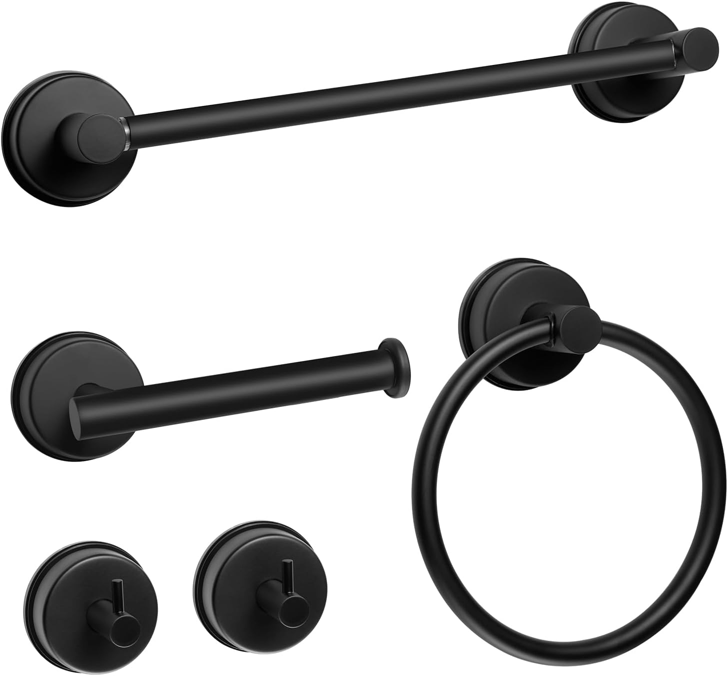 Annatuoli 5 Piece Suction Cup Bathroom Accessories Set