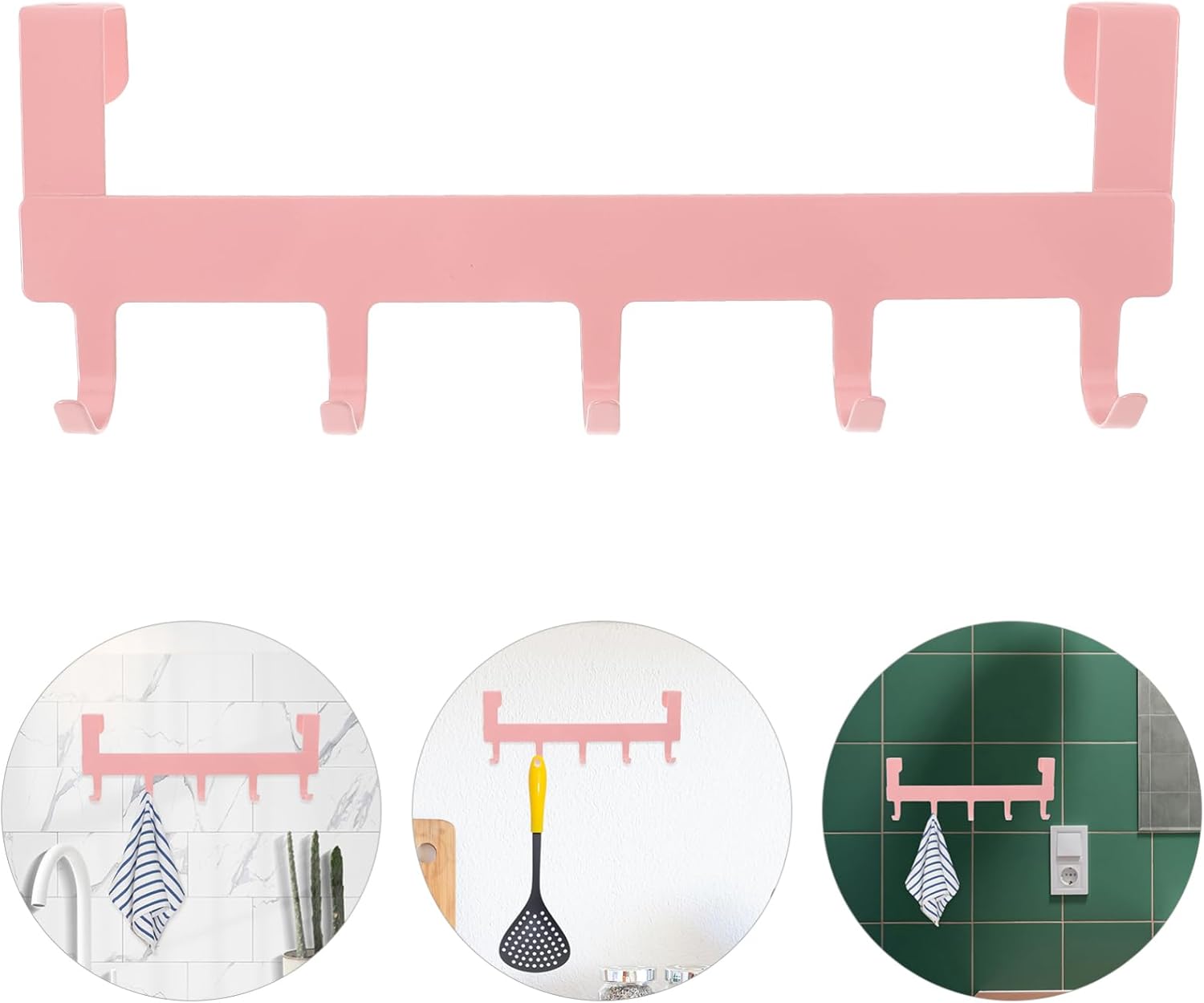 Mobestech Pink Robe Hook No Drill Easy Install 1