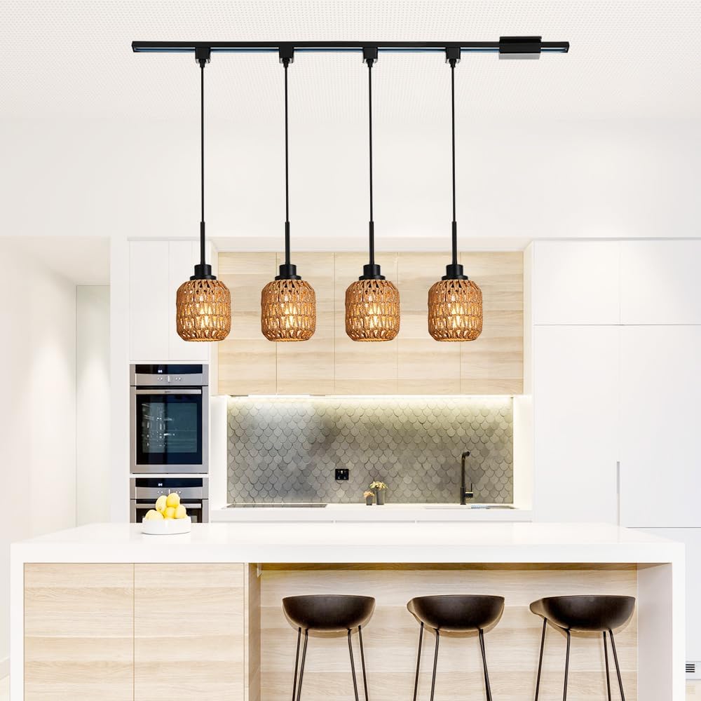 TULUCE 4-Pack Track Lighting Pendant Lights 1