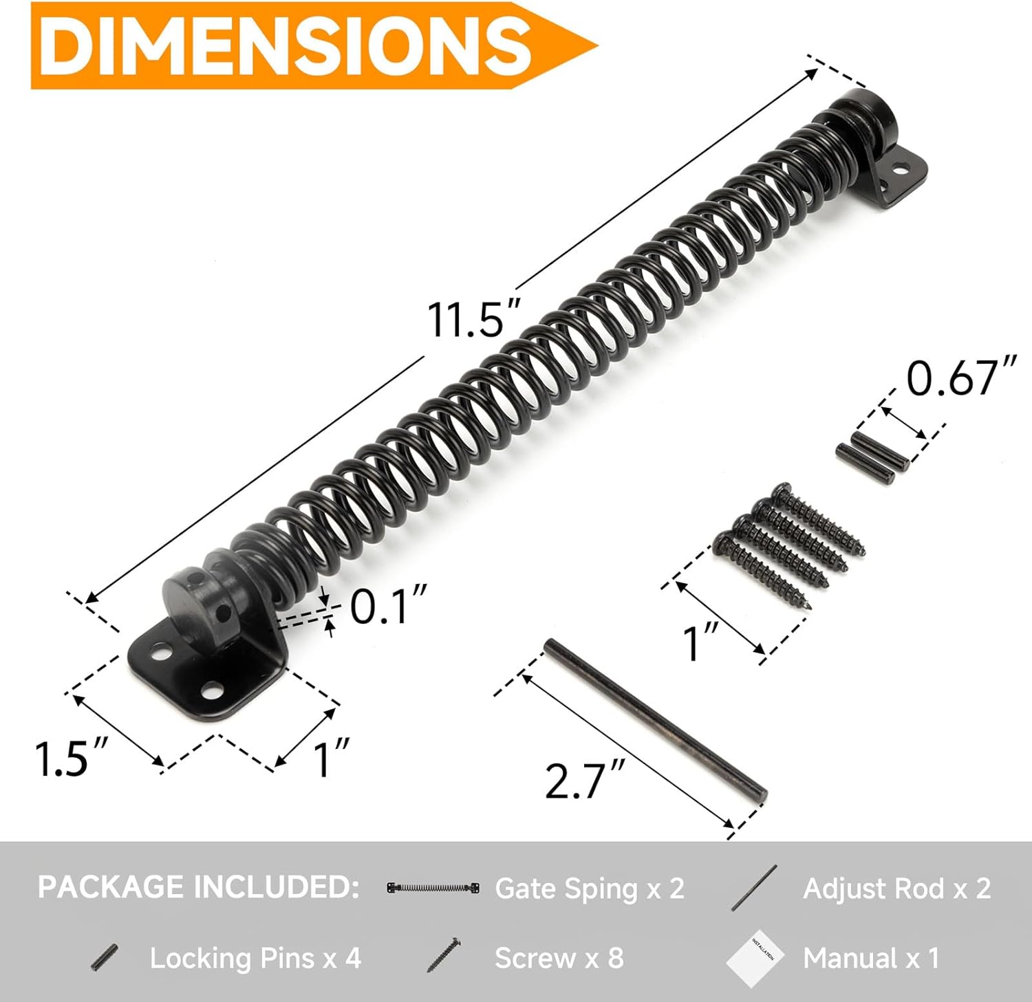 Ultimate 115 Gate Spring