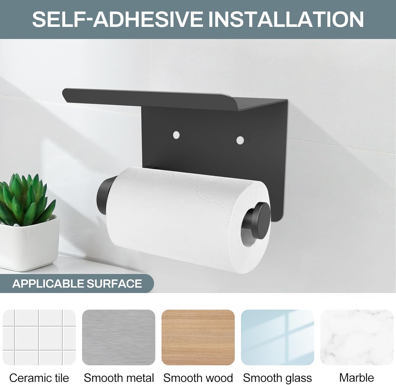SetSail Toilet Paper Holder - Space-Saving Durable
