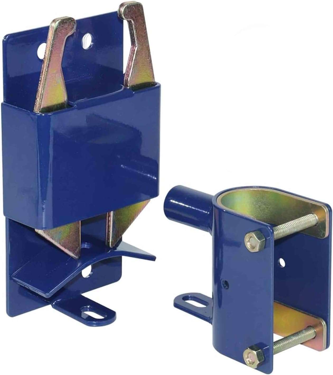 VIRTIONZ Two Way Gate Latch Blue Perfect for Farms Pastures and Ranches