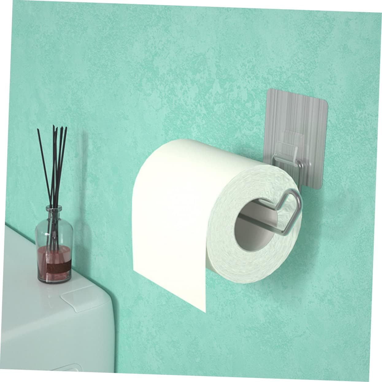 Alipis Aesthetic Stainless Steel Roll Paper Holder for Home Office and Bathroom