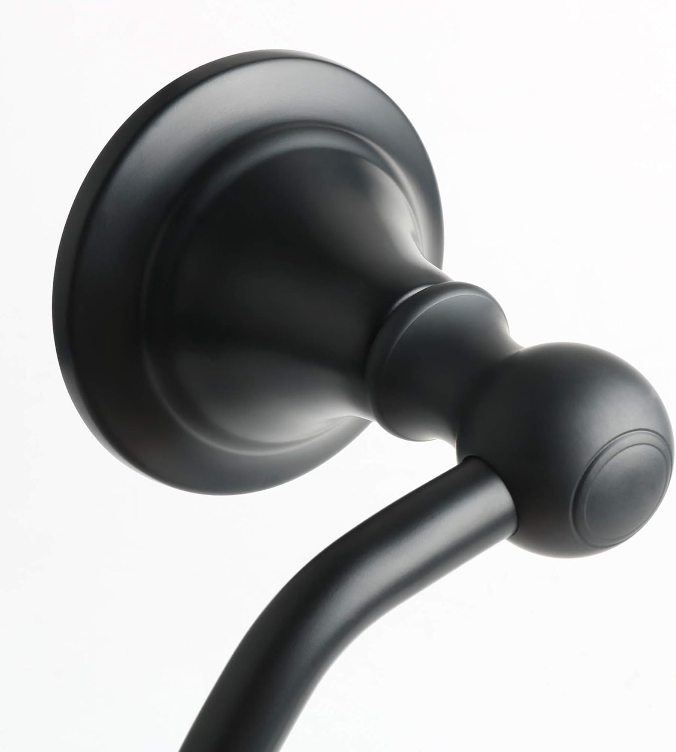 Alise Matte Black Towel Ring for Bathroom