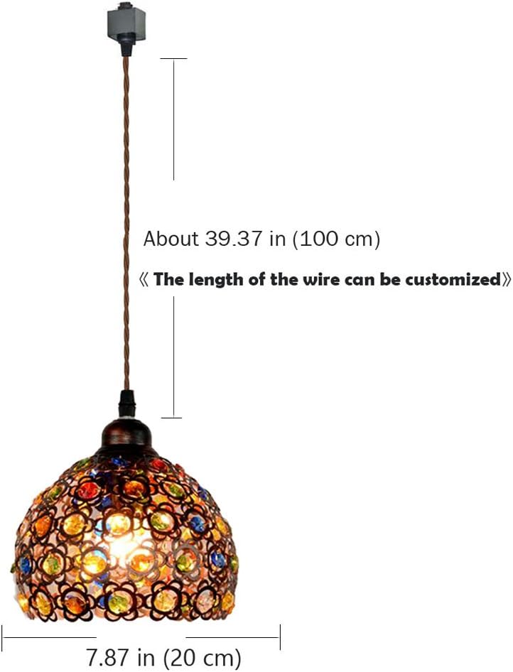 Kiven 1-Light Bohemia Pendant Light with Chrome Finish