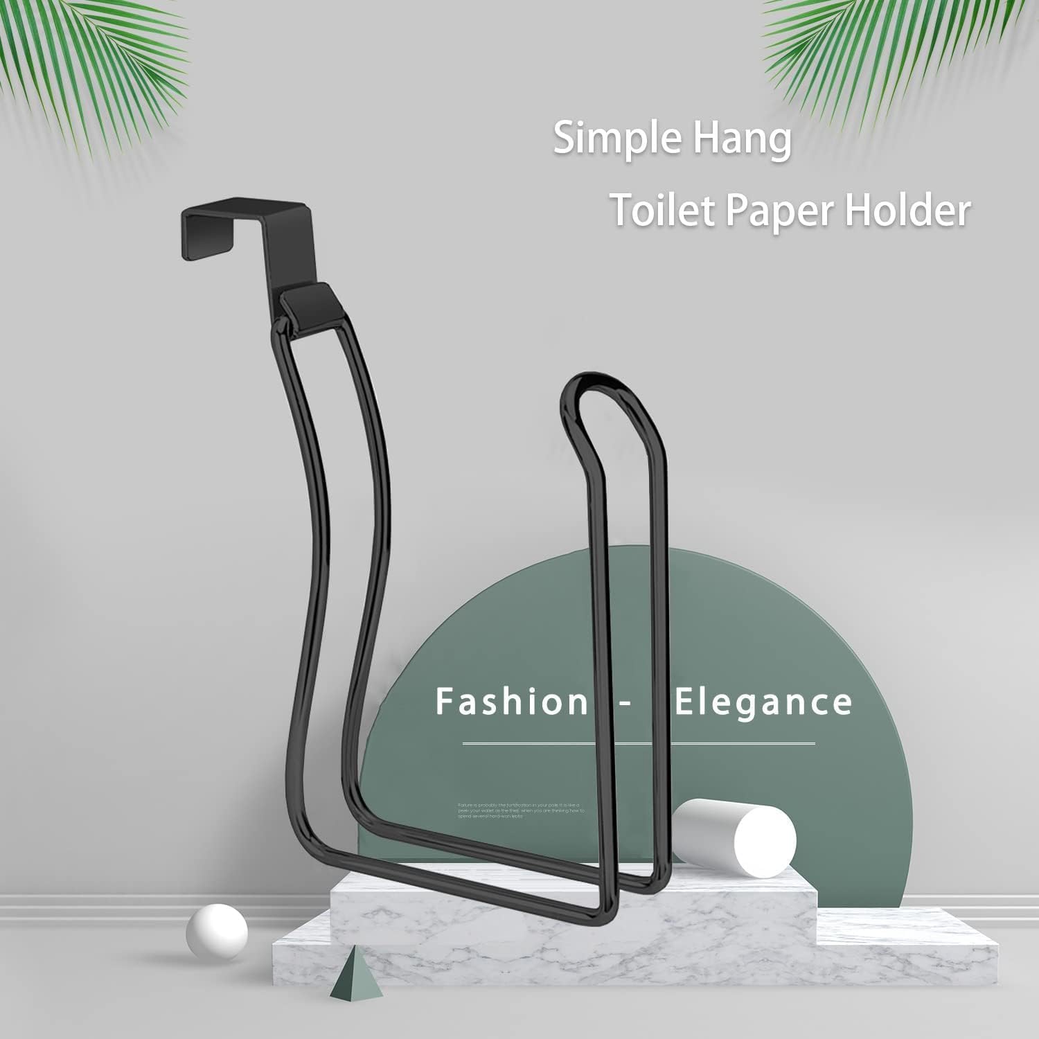 Chrome Toilet Paper Roll Holder - Space Saving Durable
