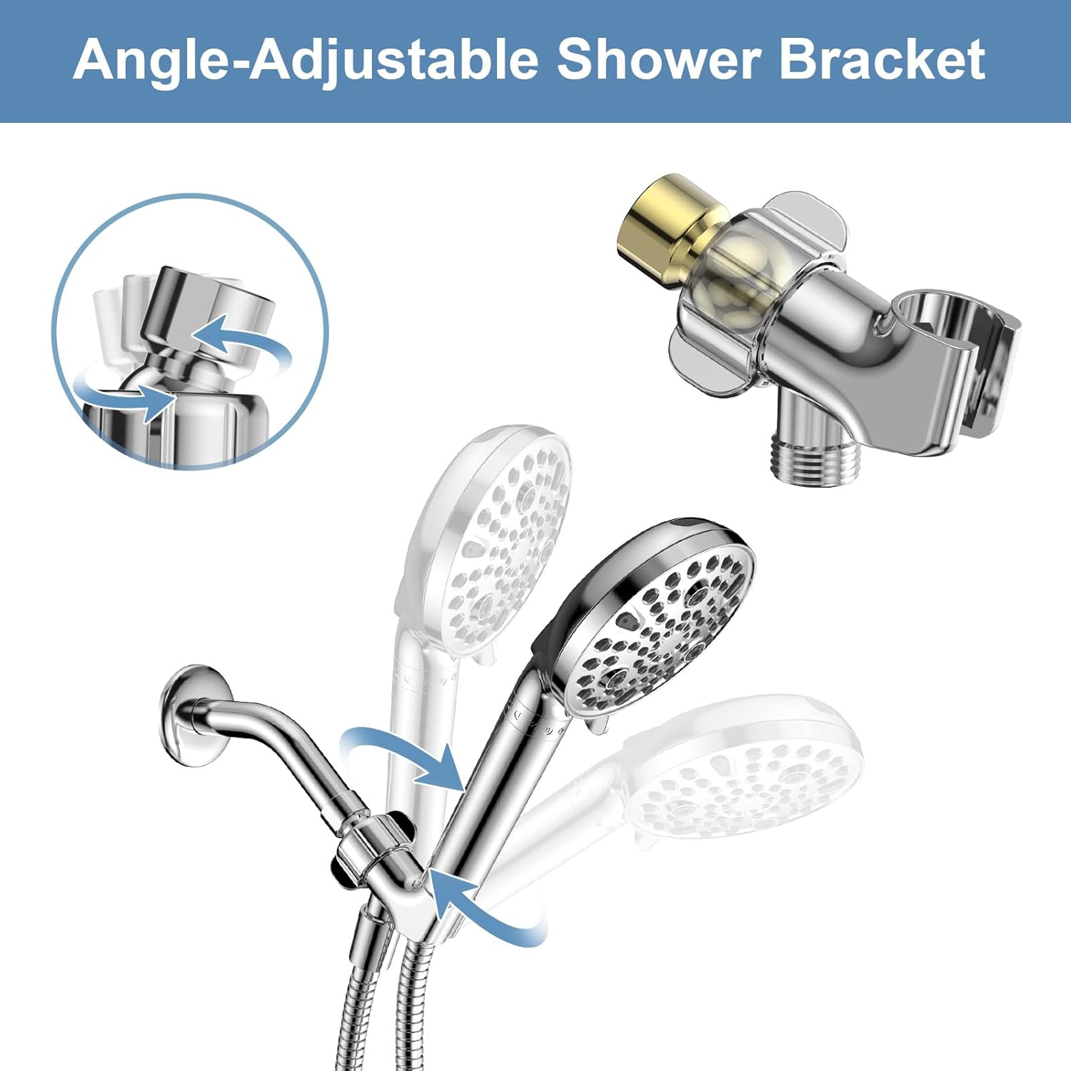 Adjustable Shower Arm Bracket