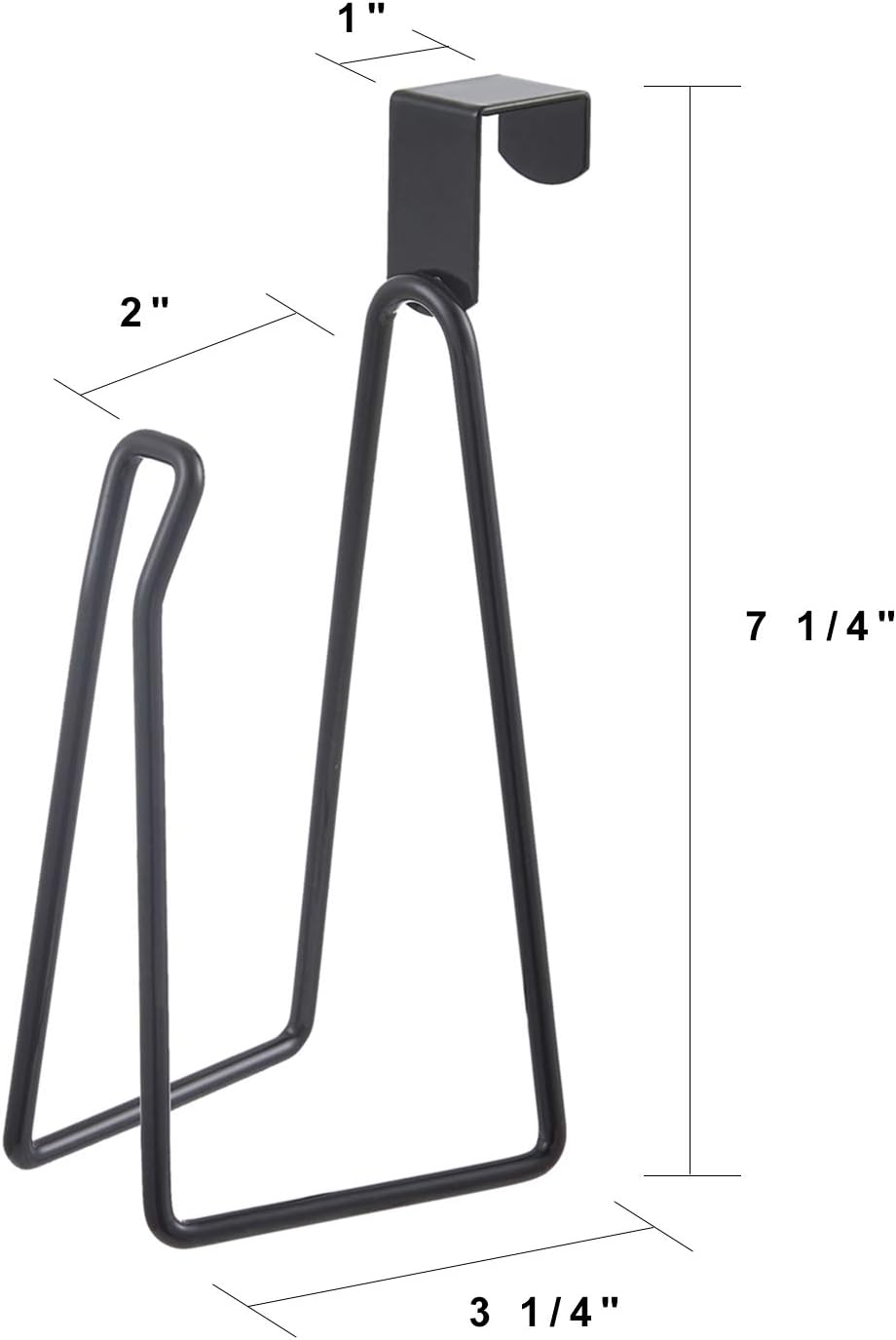 YININE Metal Toilet Paper Holder Stand Black