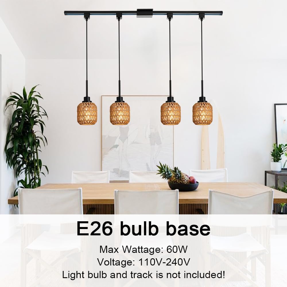 TULUCE 4-Pack Track Lighting Pendant Lights 1