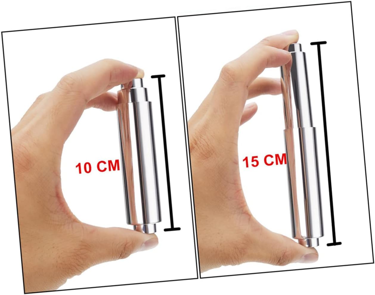 Mipcase 3Pcs Toilet Paper Holder for Bathroom Kitchen Silver