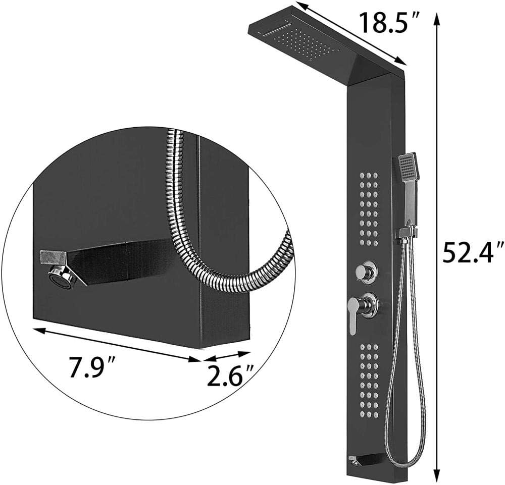 Sturdy Stainless Steel Rainfall Hand shower with 30 Water Conservation