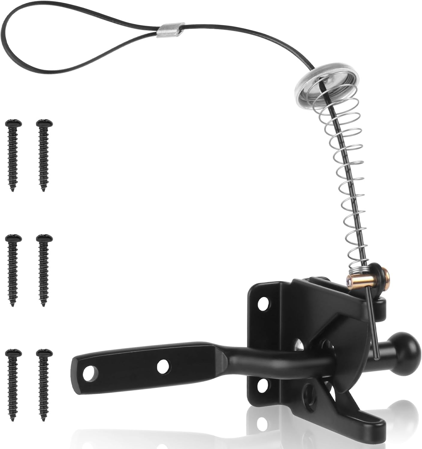 Durable Self-Locking Gate Latch with Stainless Steel Spring