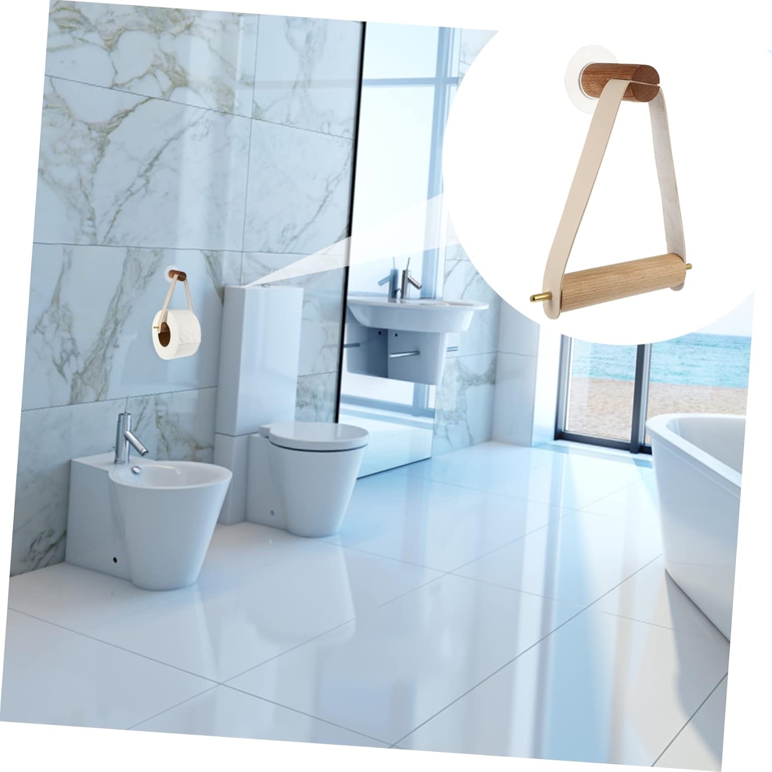 HoliBanna Stylish Wall-Mounted Toilet Paper Holder