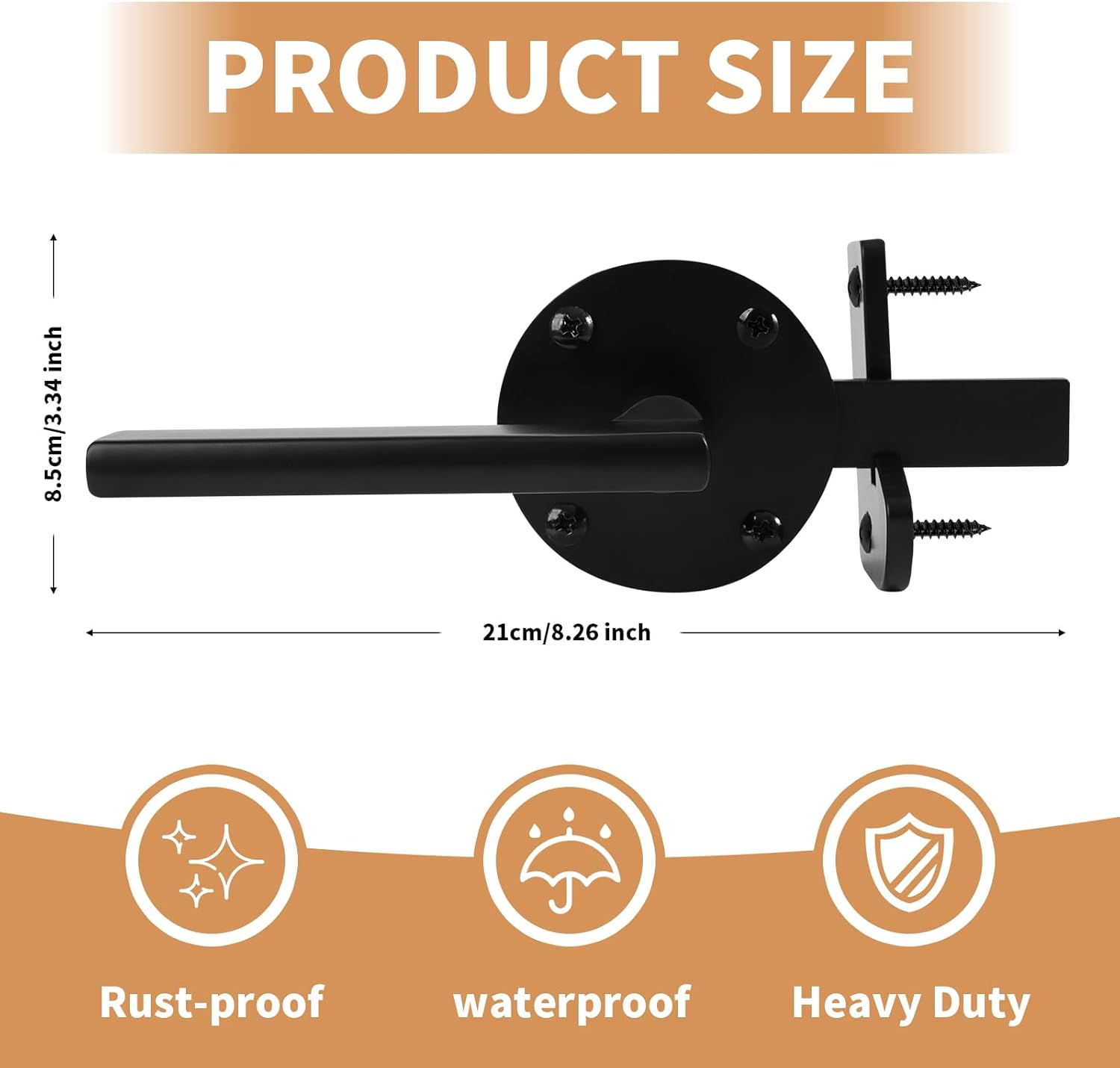 Durable Two-Sided Gate Latch for Outdoor Use